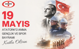Erdemirin 19 Mayıs Atatürkü Anma Gençlik ve Spor Bayramı Mesajı...